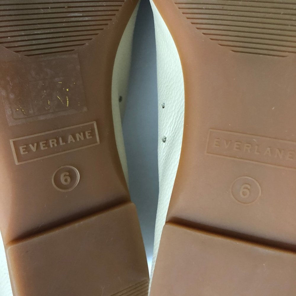 Everlane ivory leather Day Glove flats worn once - Picture 7 of 7